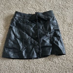 Leather mini skirt size 2
